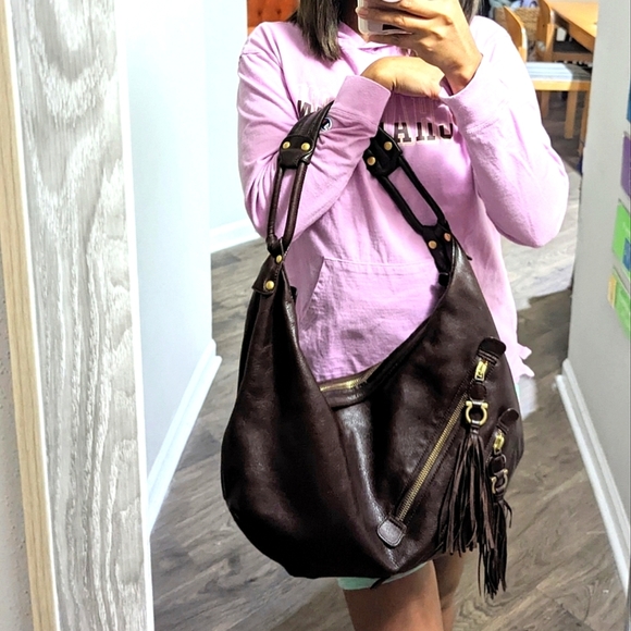 Salvatore Ferragamo Handbags - Salvatore Ferragamo Brown  Hobo Bag Size L